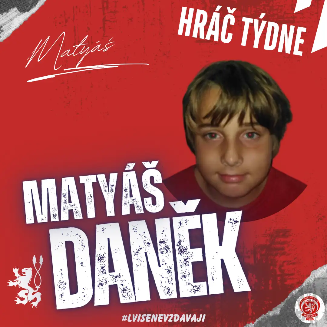 Hráčem týdne Matyáš Daněk