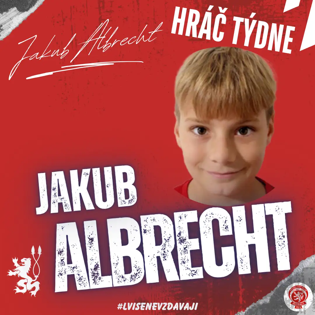 Hráčem týdne Jakub Albrecht